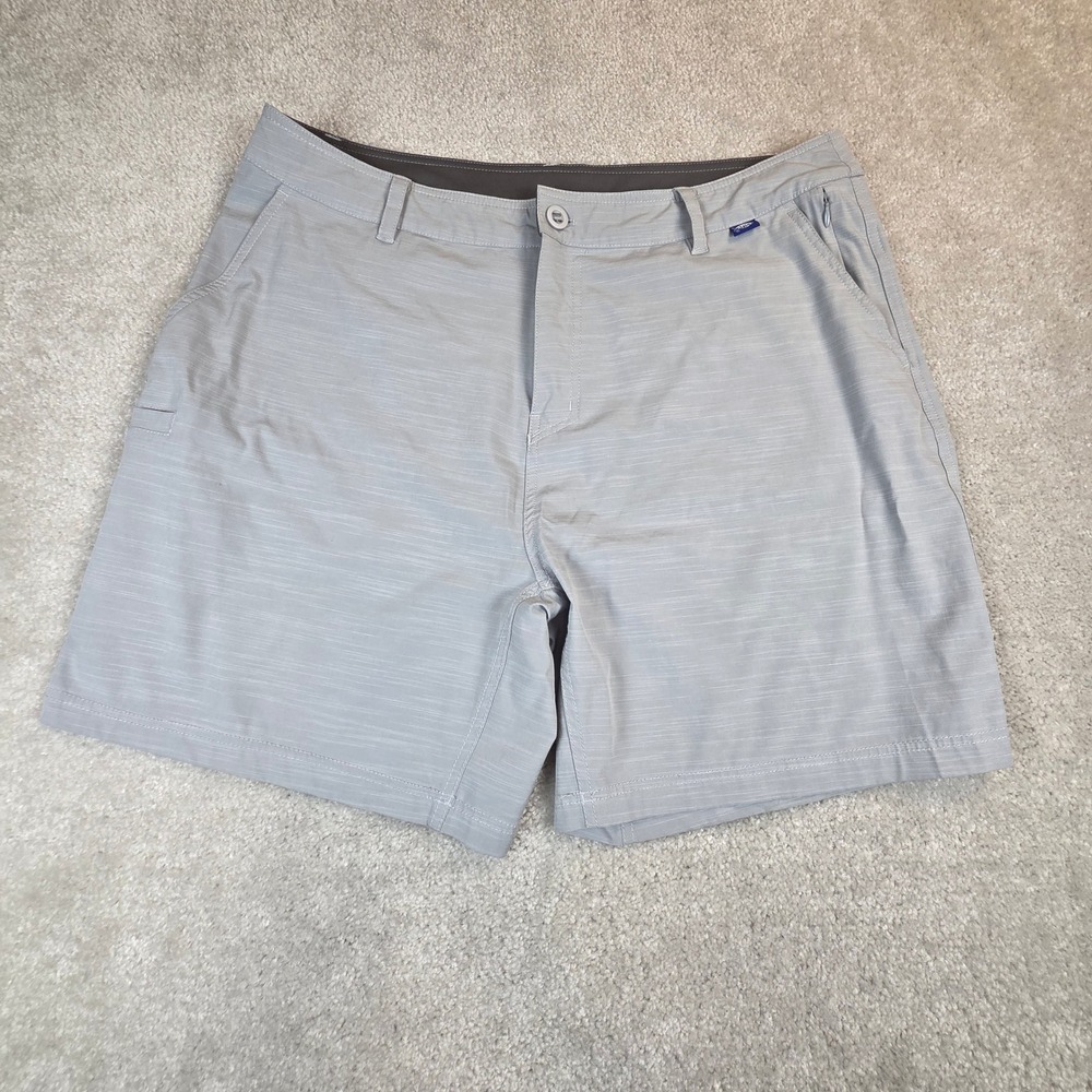 AFTCO Mens‎ Fishing Shorts Grey Stretch Performance Size 38x 7